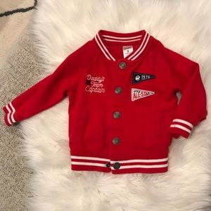 ADORABLE baby letterman’s jacket